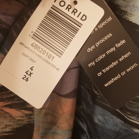 Sz 4 Torrid Happy Camper Active Zip Jacket - Picture 5 of 13